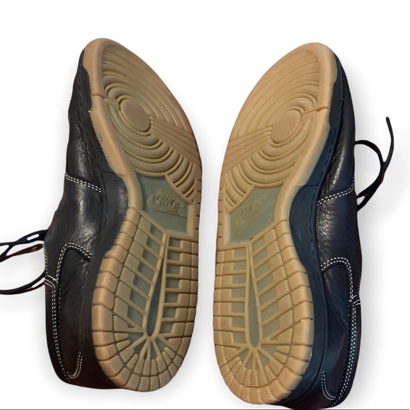 Nike Black Leather Boat Shoes  Mens sz 9 - Picture 6 of 8